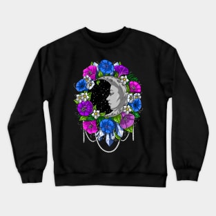 Moon Floral Fantasy Crewneck Sweatshirt